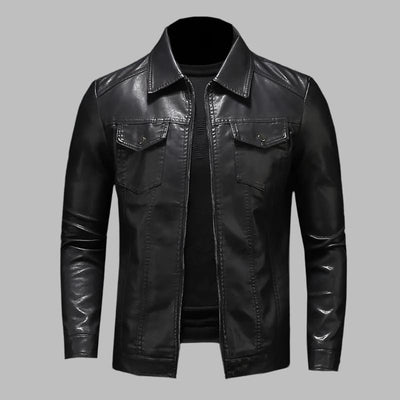 Victor™ | Classic Faux Leather Jacket