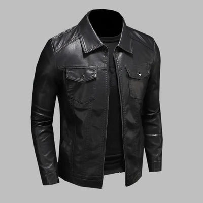 Victor™ | Classic Faux Leather Jacket