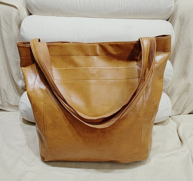 Clara | Faux Leather Tote